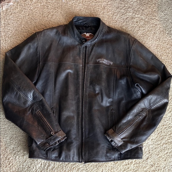 HARLEY DAVIDSON MOTORCYCLES leather jacket - Picture 2 of 16